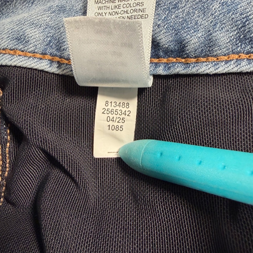 Everflex Slim Bootcut Jeans Women 8 (FITS 28x30) Blue High Rise Stretch READ - Picture 7 of 13